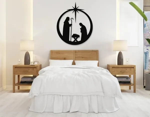 Black_Nativity_Metal_Wall_Art_|_60L_X_33W_Cm