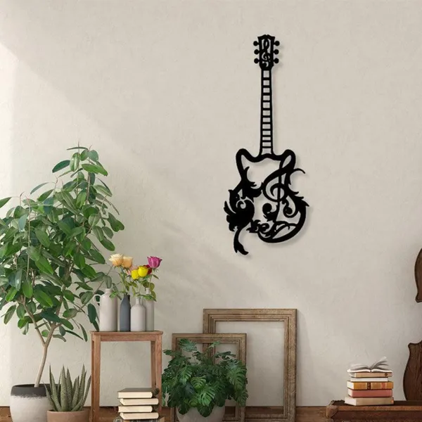 Black_Guitar_Metal_Wall_Art__Wall_Decoration,_Matte_Finish_Guitar_Wall_Hanging,_Modern_Music_Room_Decor,_Inspirational_Guitar_Artwork_For_Home,_Studio,_Or_Office_(58X23X15_Cm)