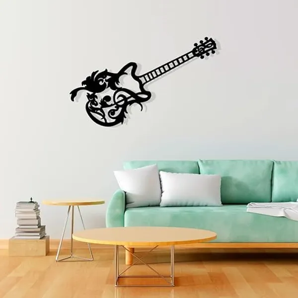 Black_Guitar_Metal_Wall_Art__Wall_Decoration,_Matte_Finish_Guitar_Wall_Hanging,_Modern_Music_Room_Decor,_Inspirational_Guitar_Artwork_For_Home,_Studio,_Or_Office_(58X23X15_Cm)