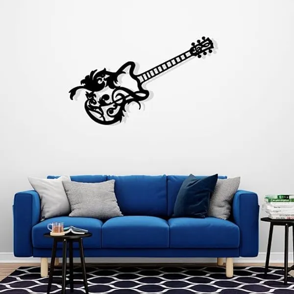 Black_Guitar_Metal_Wall_Art__Wall_Decoration,_Matte_Finish_Guitar_Wall_Hanging,_Modern_Music_Room_Decor,_Inspirational_Guitar_Artwork_For_Home,_Studio,_Or_Office_(58X23X15_Cm)