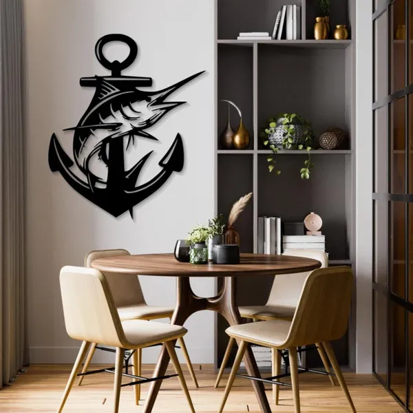 Black_Marlin_Fish_Metal_Wall_Art_|_40L_X_34W_Cm