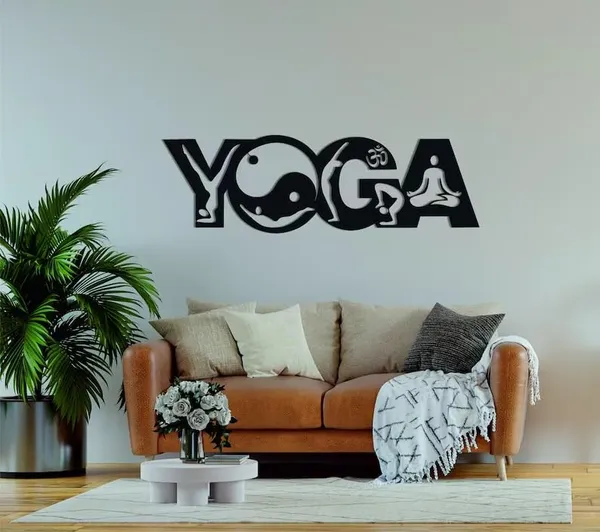 Black_Yoga_Metal_Wall_Art_|_58L_X_20W_Cm