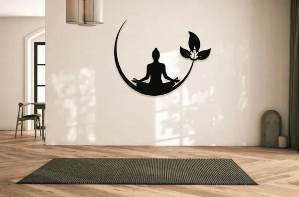 Black_Meditation_Metal_Wall_Decor_|_45L_X_40W_Cm