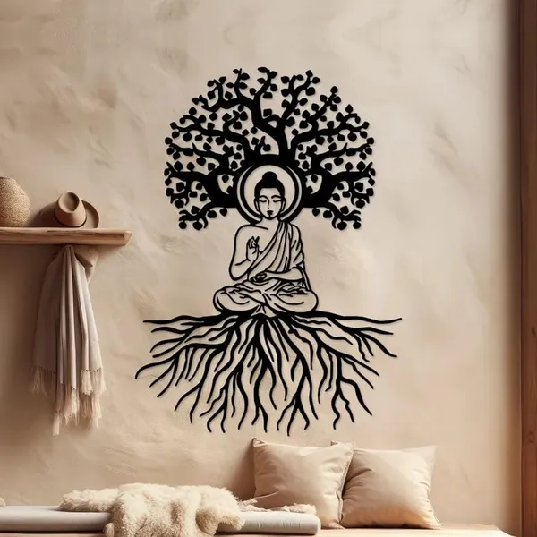 Black_Buddha_Wall_Art,_Buddha_Metal_Wall_Art,_Hindu,_Zen,_Meditation_Wall_Art,_Spiritual_Art,_Meditation_Decor,_Yoga_Gifts_(40X28X15_Cm)