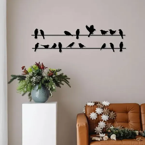 Black_Metal_Wall_Art,_Metal_Decor_Birds_On_A_Wire,_Indoor_Outdoor_Garden_Sign,_Gift_For_Home_Decor,_Door_Entry_Wall_Hangings,_Outdoor_Metal_Birds_(60X12X15_Cm)