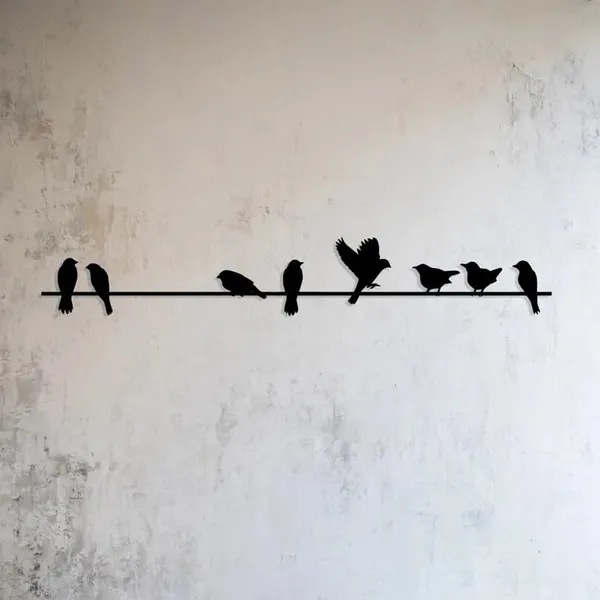 Black_Metal_Wall_Art,_Metal_Decor_Birds_On_A_Wire,_Indoor_Outdoor_Garden_Sign,_Gift_For_Home_Decor,_Door_Entry_Wall_Hangings,_Outdoor_Metal_Birds_(60X12X15_Cm)