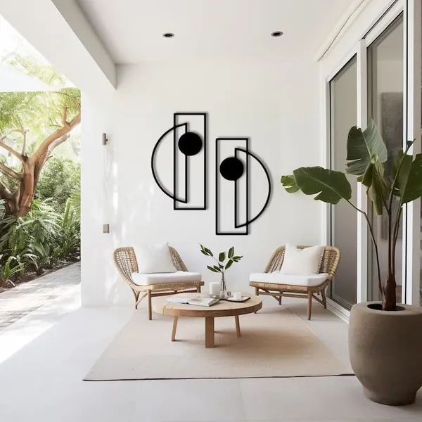 Black_Set_Of_2_Metal_Modern_Wall_Art_|_40L_X_22W_Cm