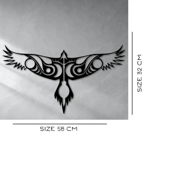 Black_Handmade_Modern_Bird_Metal_Wall_Art_|_58L_X_32W_Cm