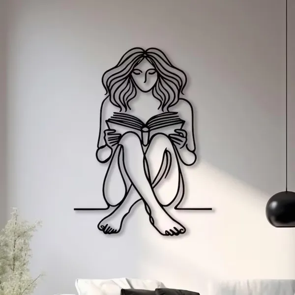 Black_Bookish_Girl_Minimalist_Line_Art_|_50L_X_27W_Cm