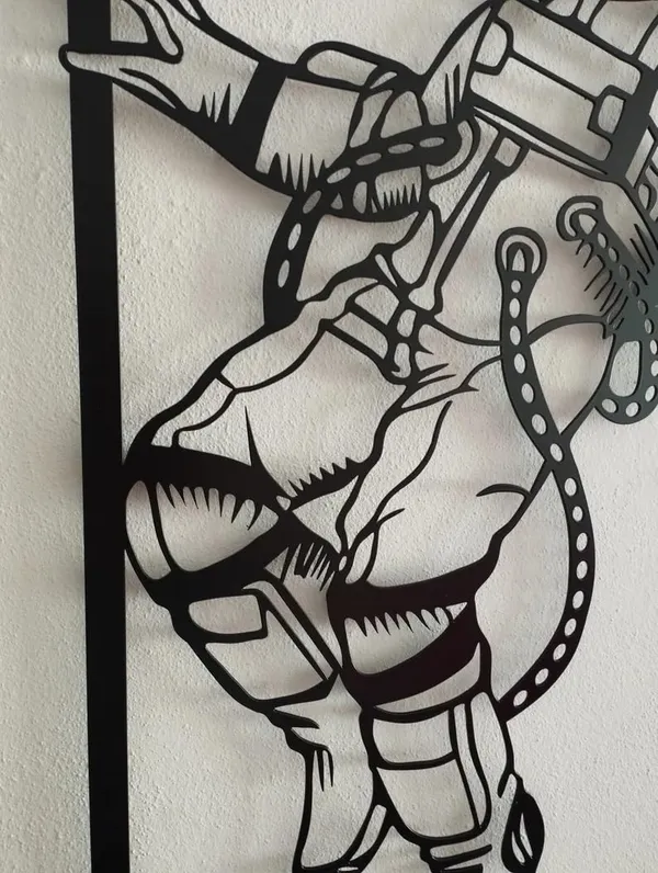 Black_Astronaut_Metal_Wall_Art_|_60L_X_33W_Cm