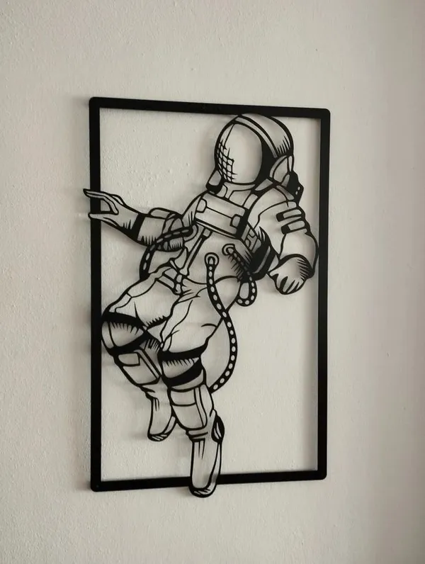 Black_Astronaut_Metal_Wall_Art_|_60L_X_33W_Cm
