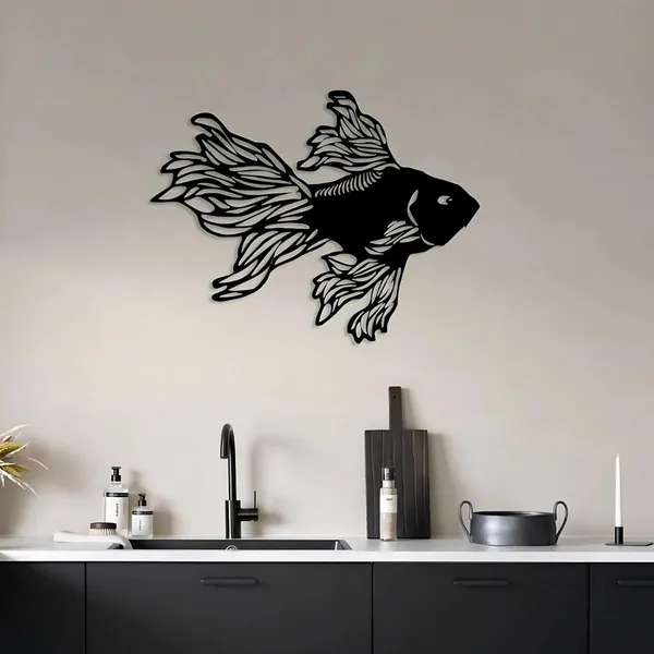 Black_Fish_Metal_Wall_Art_|_50L_X_38W_Cm