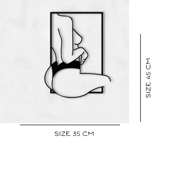 Black_Metal_Woman_Shape_Wall_Art_|_45L_X_35W_Cm
