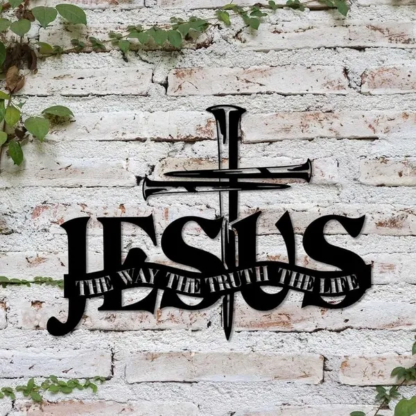 Black_Jesus_The_Way_The_Truth_The_Life_Metal_Wall_Art_|_55L_X_40W_Cm