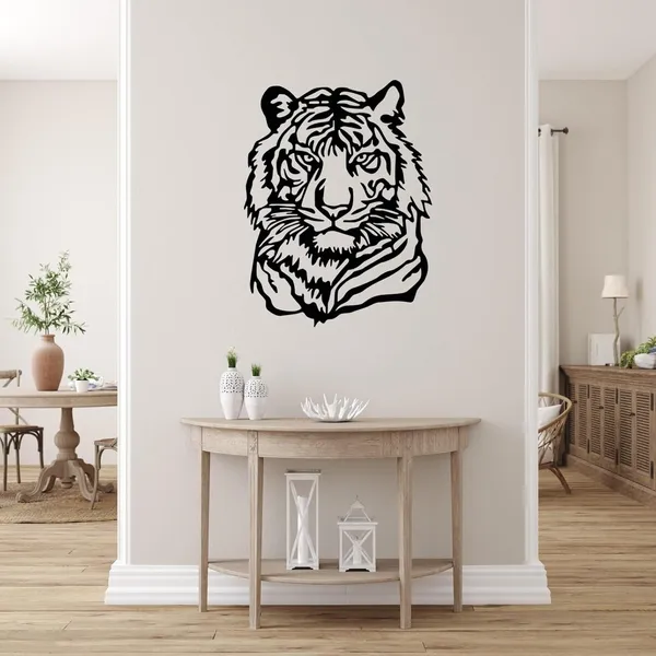 Black_Tiger_Metal_Hanging_Wall_Art_|_59L_X_44W_Cm