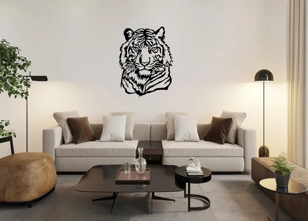 Black_Tiger_Metal_Hanging_Wall_Art_|_59L_X_44W_Cm