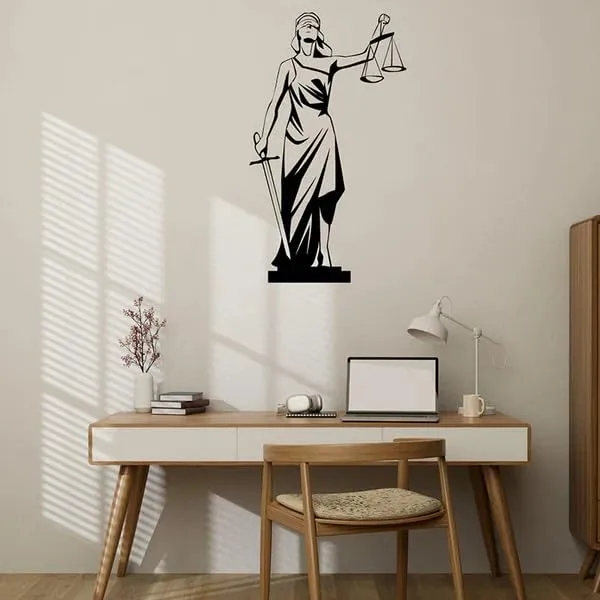 Black_Lady_Justice_Court_Of_Law_Wall_Art_|_58L_X_34W_Cm