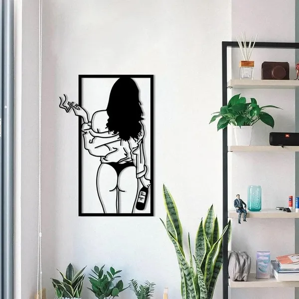 Black_Feminine_And_Elegant_Home_Decor_Metal_Artwork_For_Wall_|_60L_X_40W_Cm