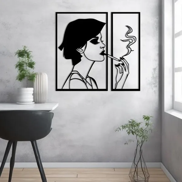 Black_Feminine_Figure_Artwork_For_Wall_|_60L_X_40W_Cm