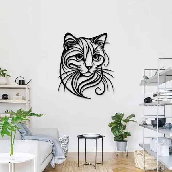 Black_Minimalist_Cat_Metal_Wall_Art_|_60L_X_40W_Cm