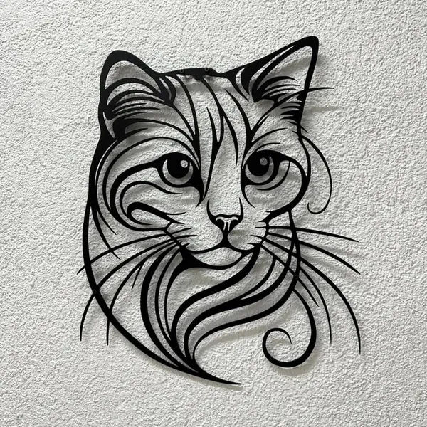 Black_Minimalist_Cat_Metal_Wall_Art_|_60L_X_40W_Cm