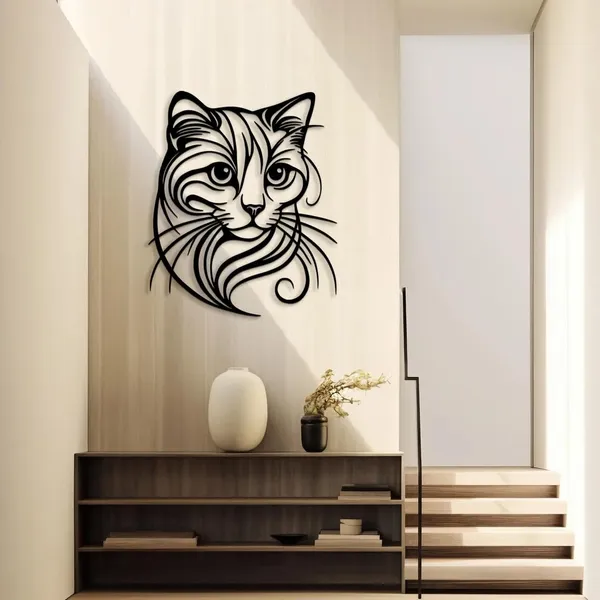Black_Minimalist_Cat_Metal_Wall_Art_|_60L_X_40W_Cm