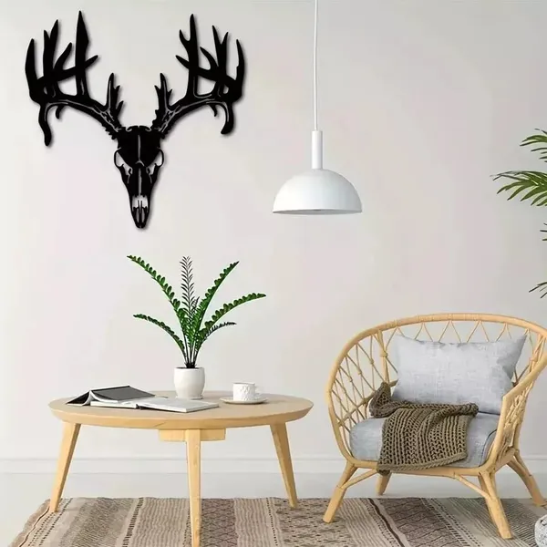 Black_Metal_Deer_Art_Wall_Decor_|_60L_X_33W_Cm