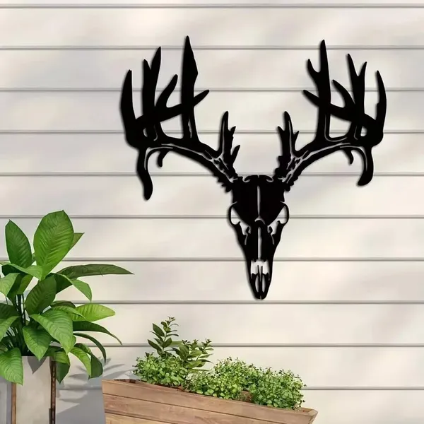 Black_Metal_Deer_Art_Wall_Decor_|_60L_X_33W_Cm