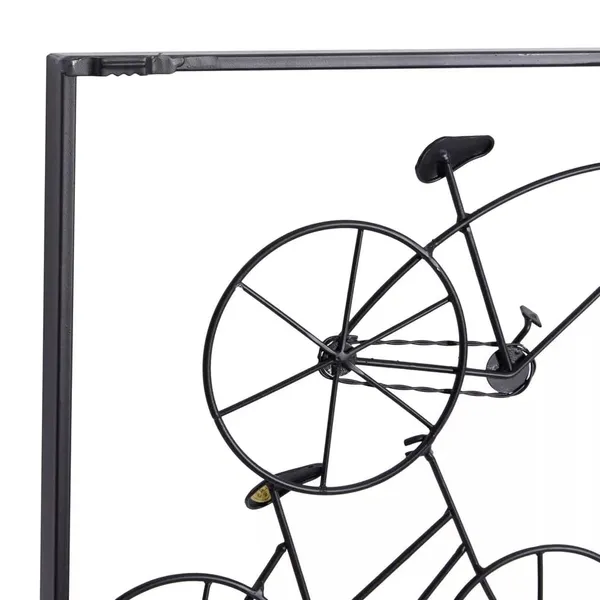 Black_Metal_Bike_Stacked_Wall_Decor_With_Frame_|_60L_X_40W_Cm