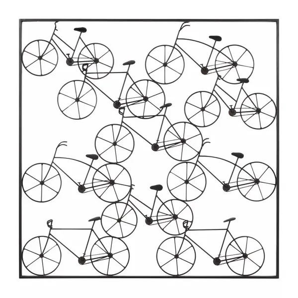 Black_Metal_Bike_Stacked_Wall_Decor_With_Frame_|_60L_X_40W_Cm