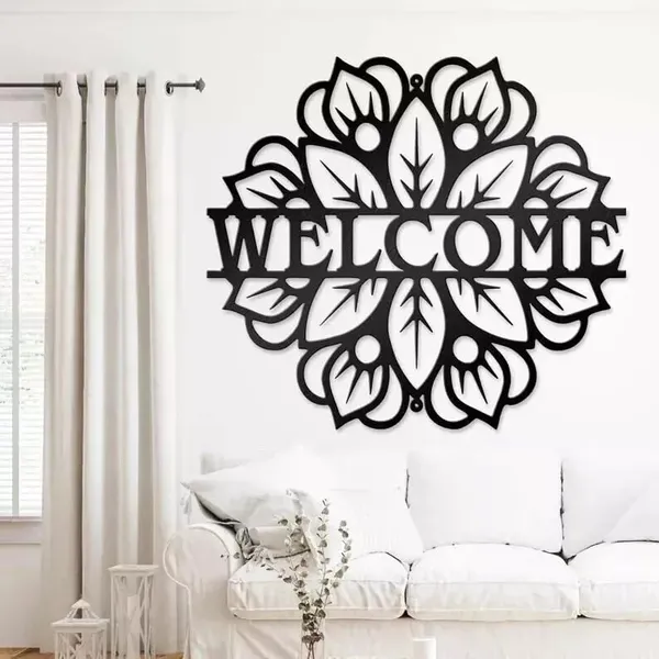Black_Personalized_Welcome_Metal_Name_Sign_Home_Decor_|_60L_X_40W_Cm