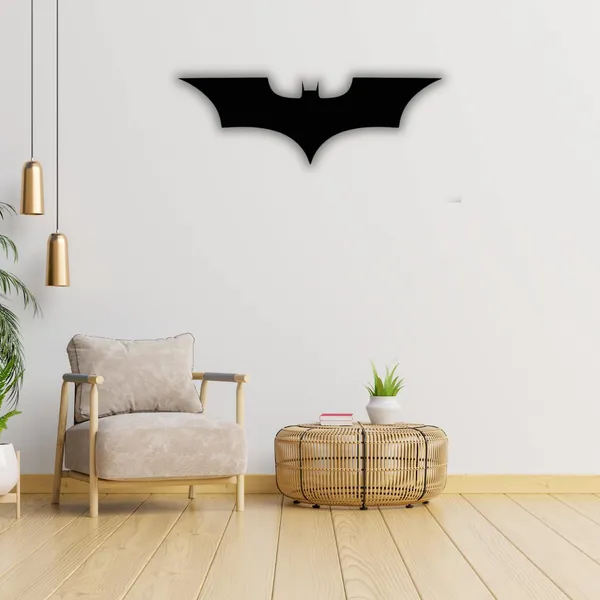 Black_Batman_Dc_Comics_Metal_Wall_Art_|_55L_X_18W_Cm