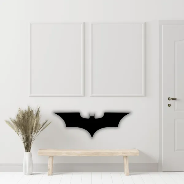 Black_Batman_Dc_Comics_Metal_Wall_Art_|_55L_X_18W_Cm