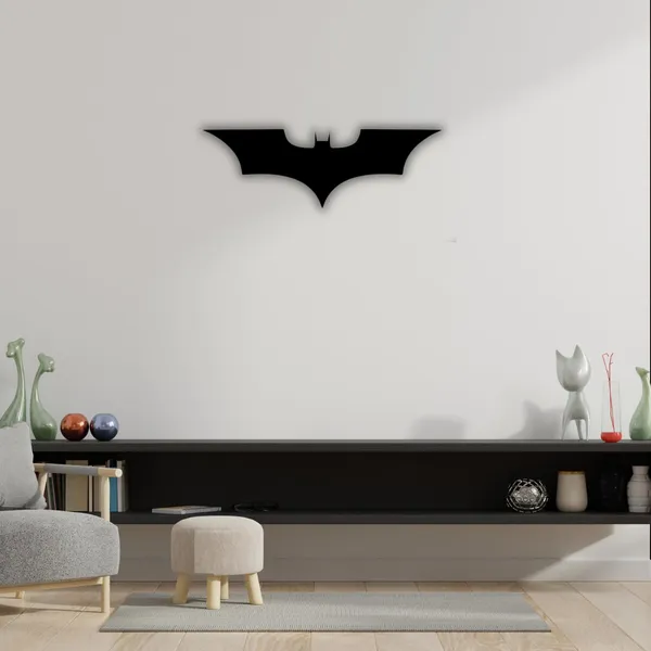Black_Batman_Dc_Comics_Metal_Wall_Art_|_55L_X_18W_Cm