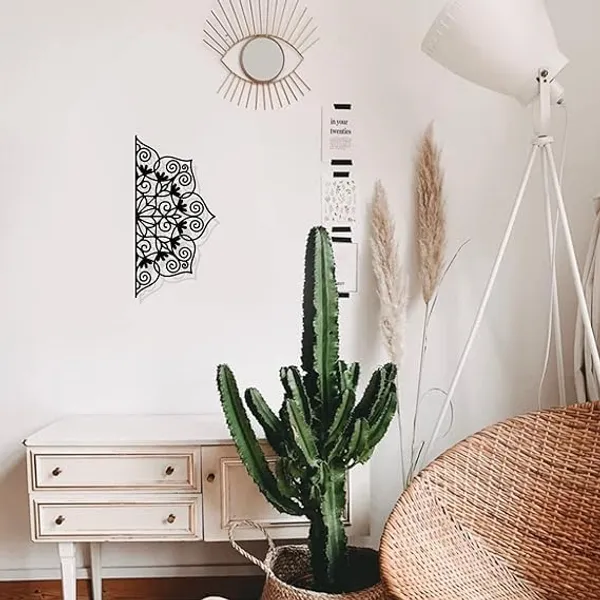Black_Half_Flower_Wall_Decoration_|_30L_X_30W_Cm