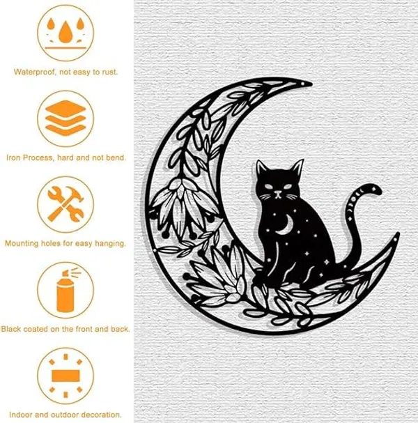 Black_Moon_And_Cat_Metal_Wall_Decoration_|_28.1L_X_28.5W_Cm