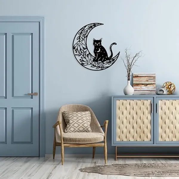 Black_Moon_And_Cat_Metal_Wall_Decoration_|_28.1L_X_28.5W_Cm
