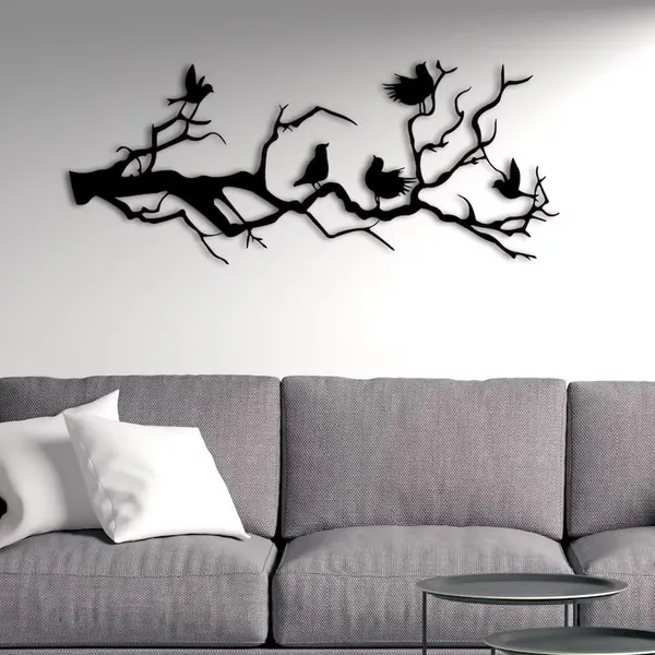Black_Metal_Wall_Decor,_Metal_Birds_Wall_Decor,_Metal_Tree_Wall_Decor,_Tree_And_Birds_Home_Art,_Birds_Line_Art,_Metal_Home_Decor,_Line_Wall_Art