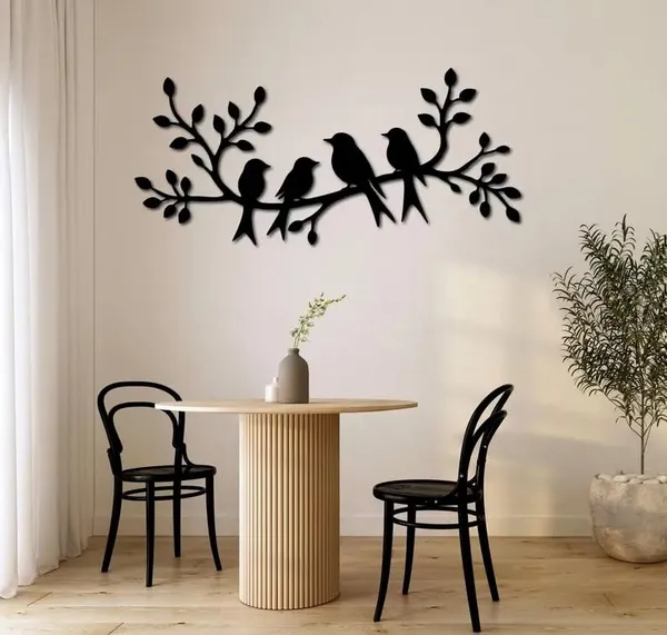 Black_Birds_On_Branch_Metal_Wall_Art_|_40L_X_20W_Cm