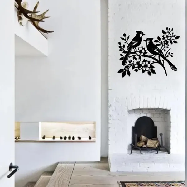 Black_Birds_On_Branch_Metal_Wall_Art_|_40L_X_20W_Cm