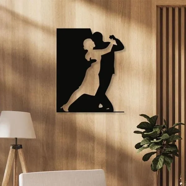 Black_Salsa_Dancing_Wall_Art_|_50L_X_40W_Cm