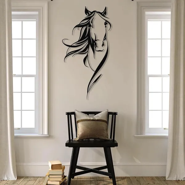 Black_Horse_Head_Metal_Wall_Art_|_50L_X_40W_Cm