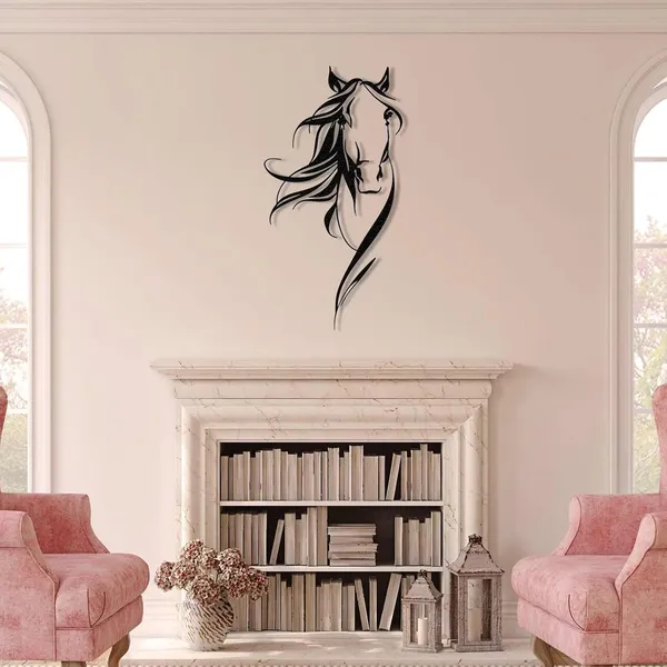 Black_Horse_Head_Metal_Wall_Art_|_50L_X_40W_Cm