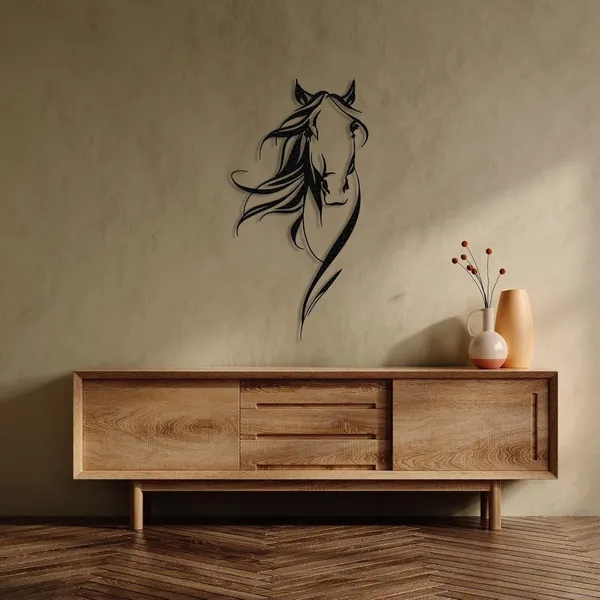Black_Horse_Head_Metal_Wall_Art_|_50L_X_40W_Cm