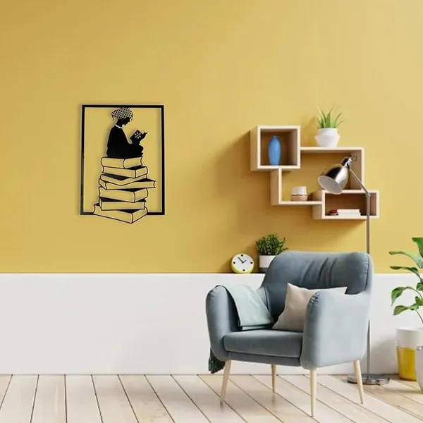 Black_Novel,Library_Metal_Wall_Hanging_Arts_Home_Decor,_Durable,_Good_Ambience_Metal_Wall_Art_For_Bedroom,Living_Room,Drawing_Room,Hotel,Office,Home