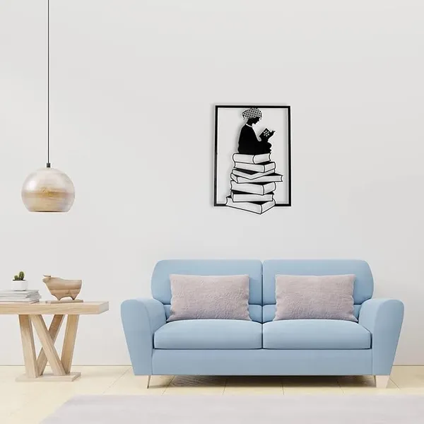 Black_Novel,Library_Metal_Wall_Hanging_Arts_Home_Decor,_Durable,_Good_Ambience_Metal_Wall_Art_For_Bedroom,Living_Room,Drawing_Room,Hotel,Office,Home