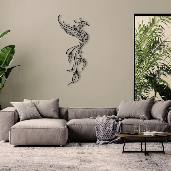 Black_Phoenix_Metal_Hanging_Wall_Art_|_50L_X_40W_Cm