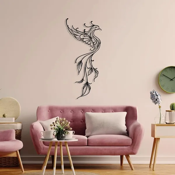 Black_Phoenix_Metal_Hanging_Wall_Art_|_50L_X_40W_Cm