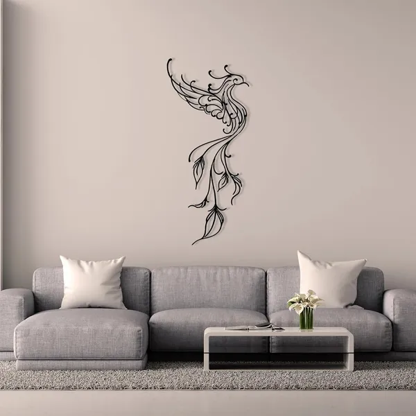 Black_Phoenix_Metal_Hanging_Wall_Art_|_50L_X_40W_Cm