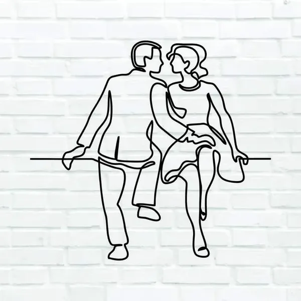Black_Couple_Goals_Line_Metal_Wall_Decor